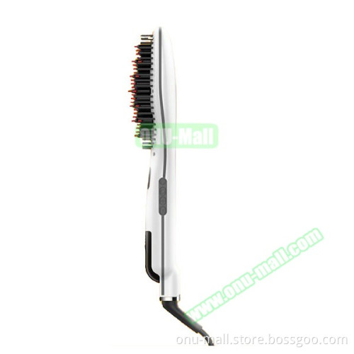 New Products Iron Electric Steam Rotating Hair straightening Brush, Fast Hair Straightener